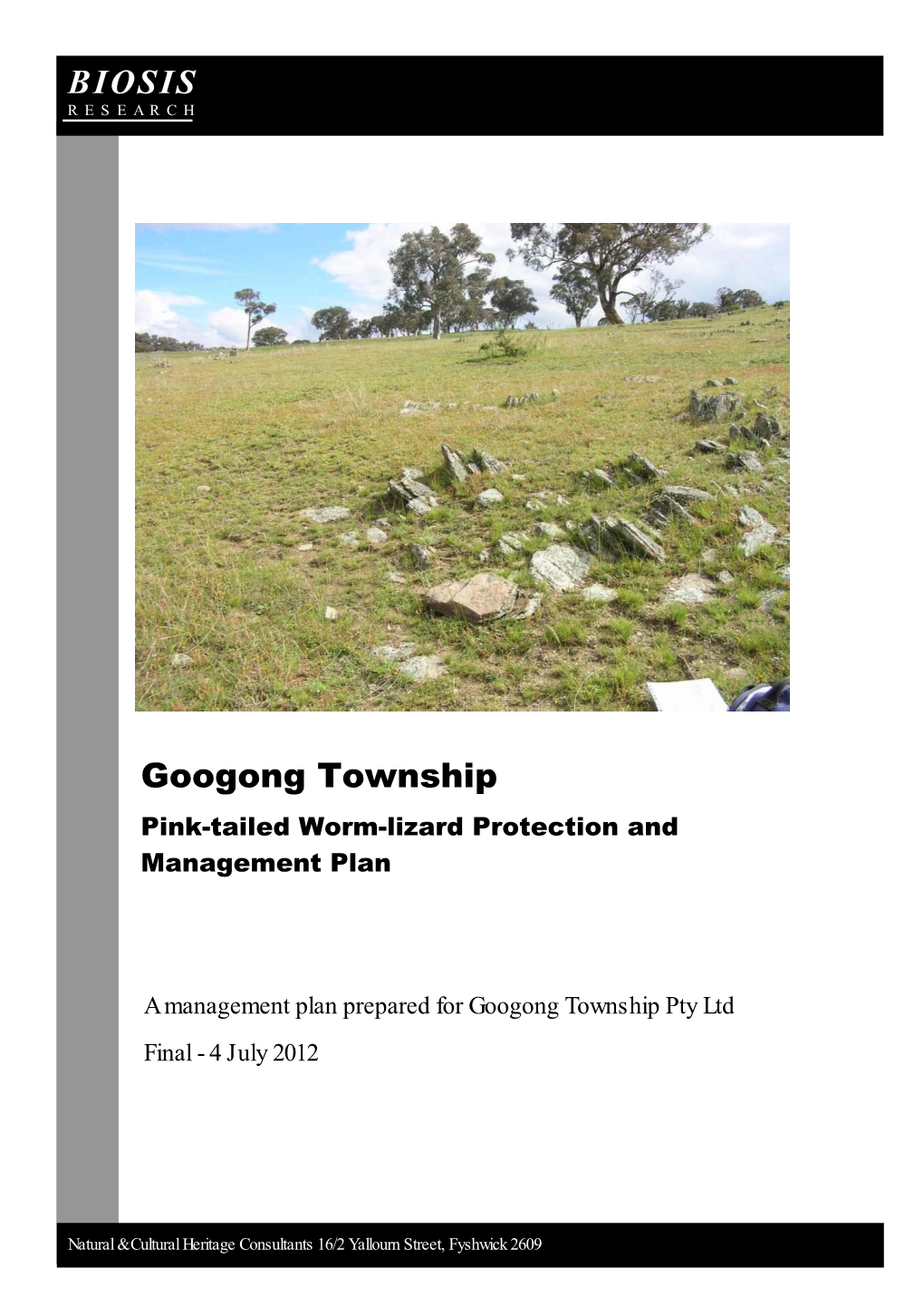 Googong Township BIOSIS