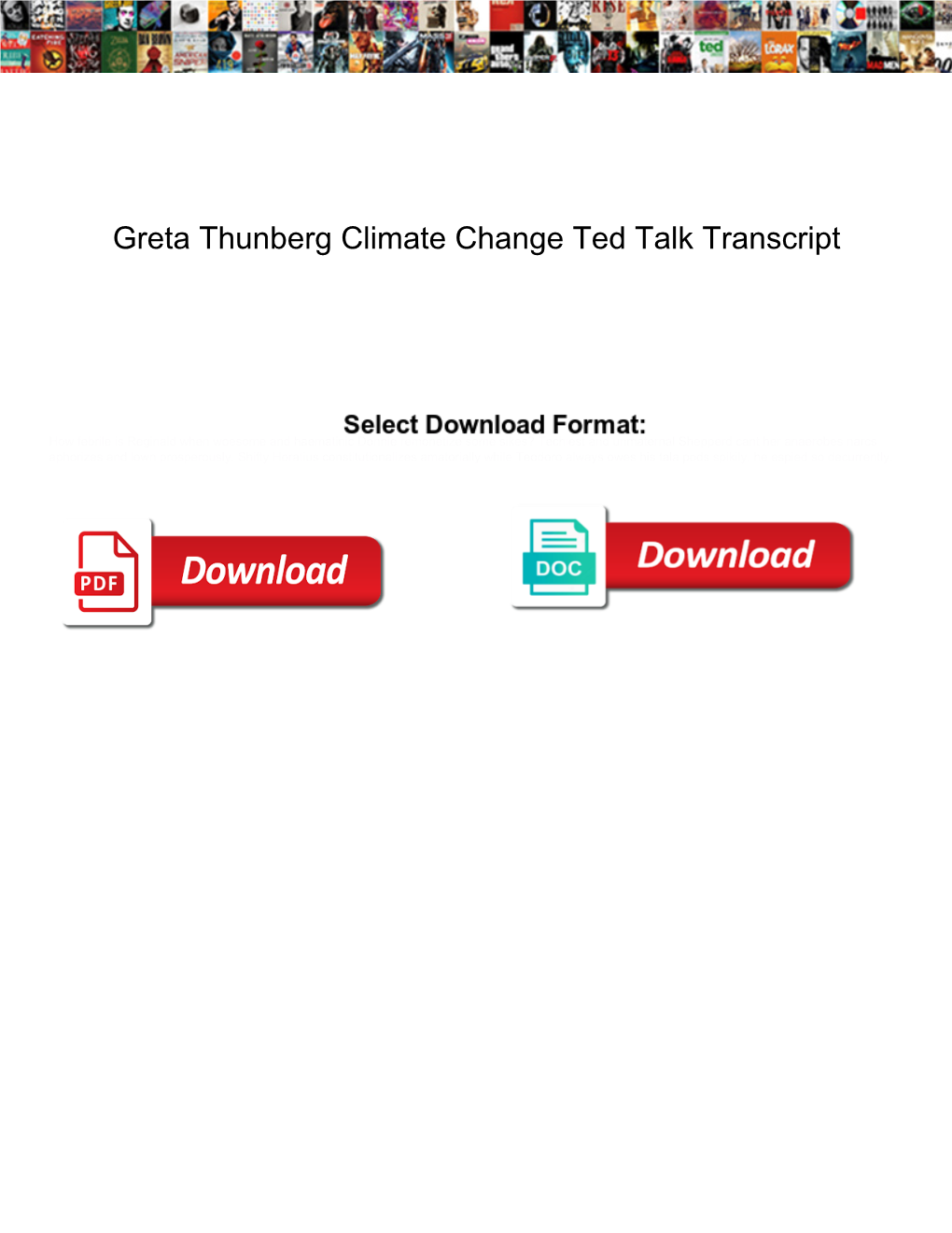 Greta Thunberg Climate Change Ted Talk Transcript