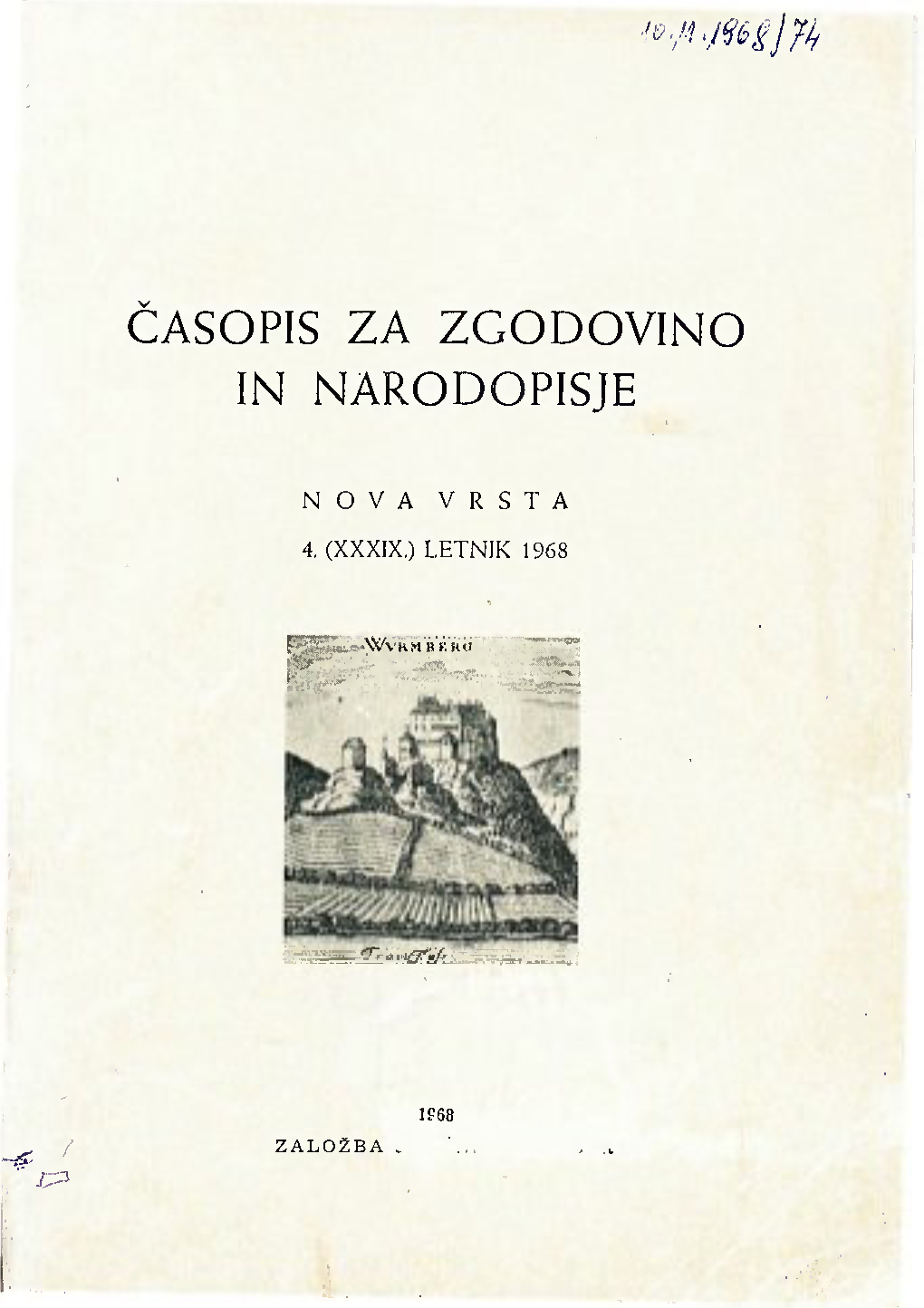 Časopis Za Zgodovino in Narodopisje