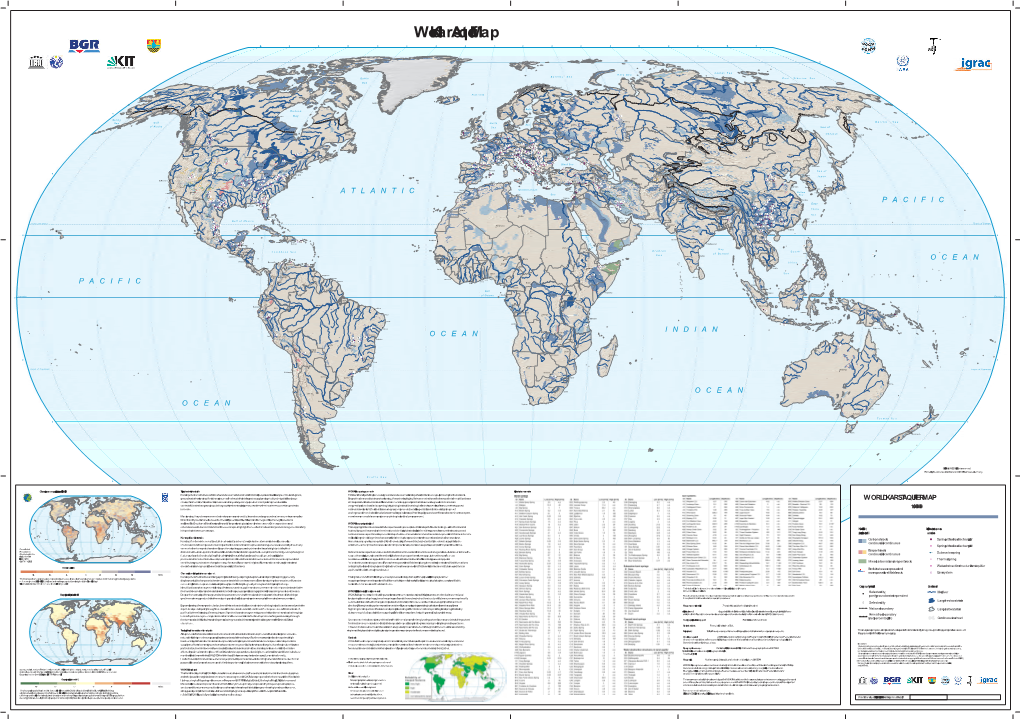 World Karst Aquifer Chanpopulation of Ge Density [Persons/Km²] Hydroge Ologicalm Appingand Asse Ssme Ntprogram M E(WHYM the AP)