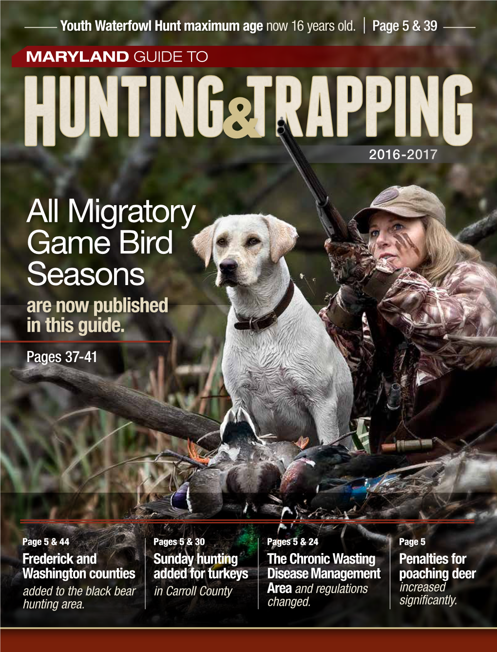 Migratory Game Bird Seasons Are Now Published in This Guide
