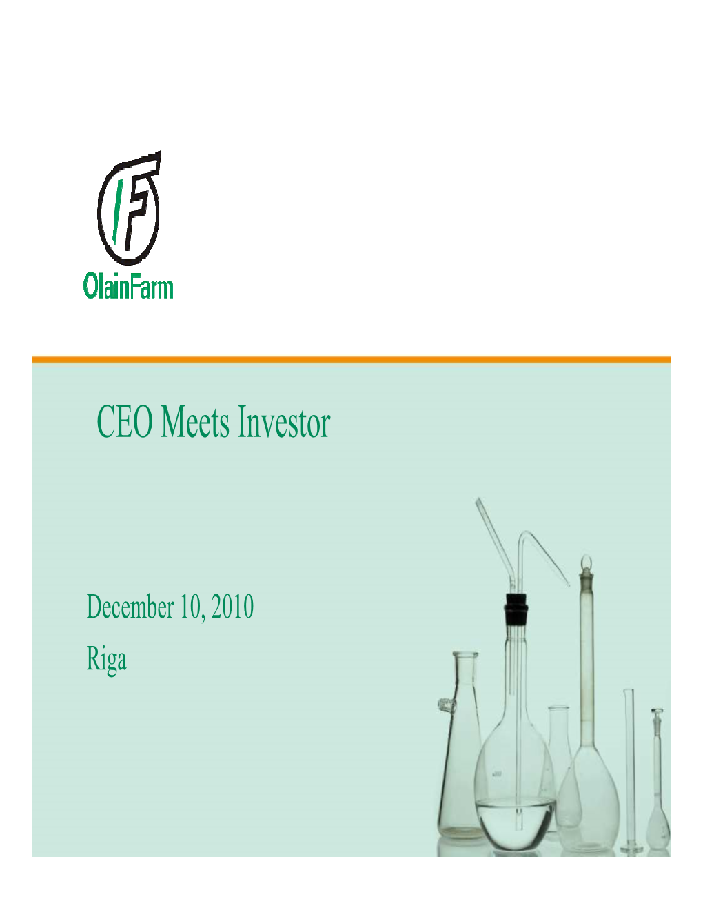 CEO Meets Investor