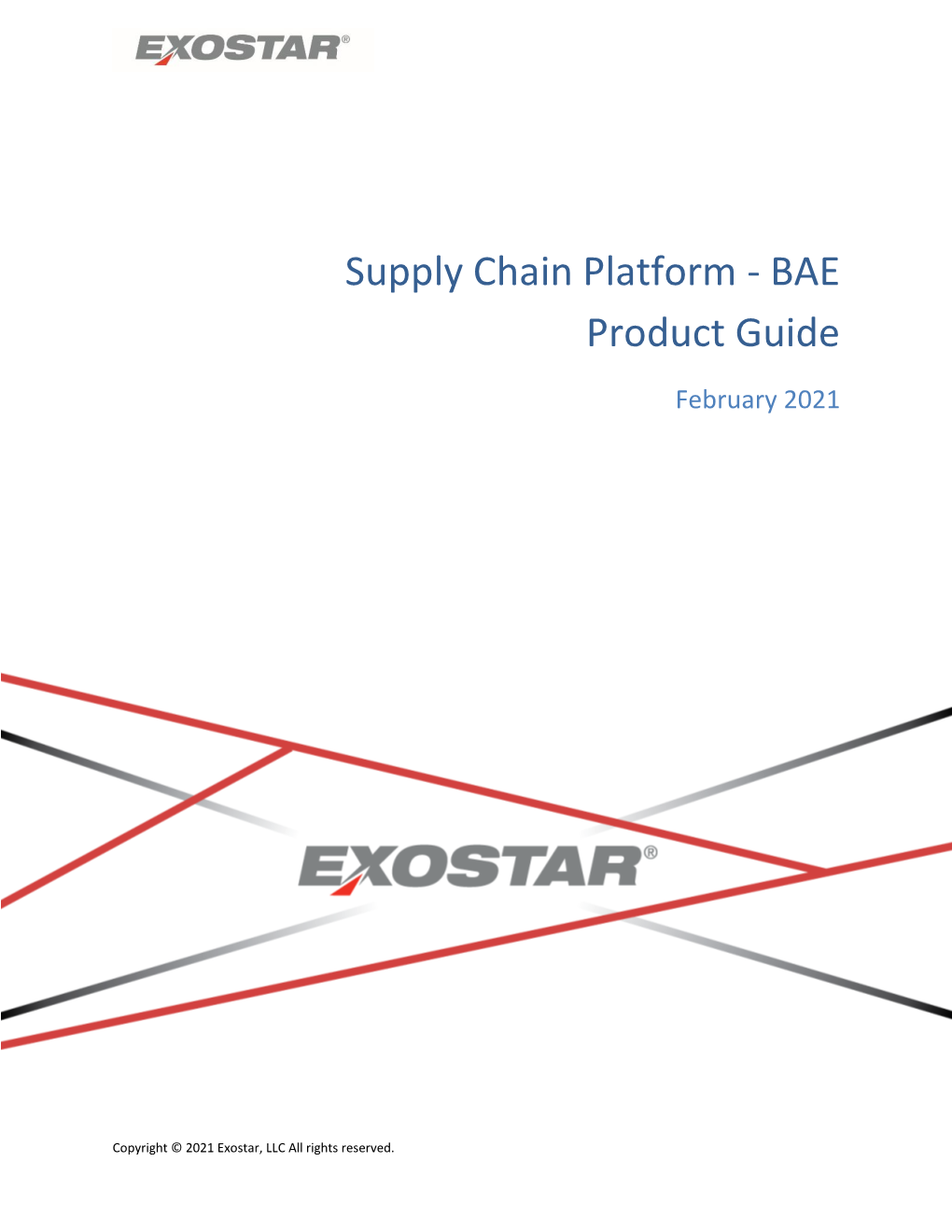 Supply Chain Platform - BAE Product Guide