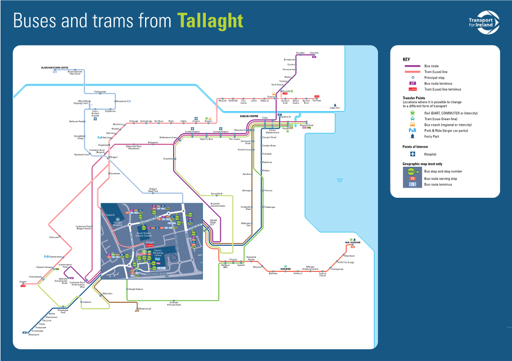 Buses and Trams from Tallaght