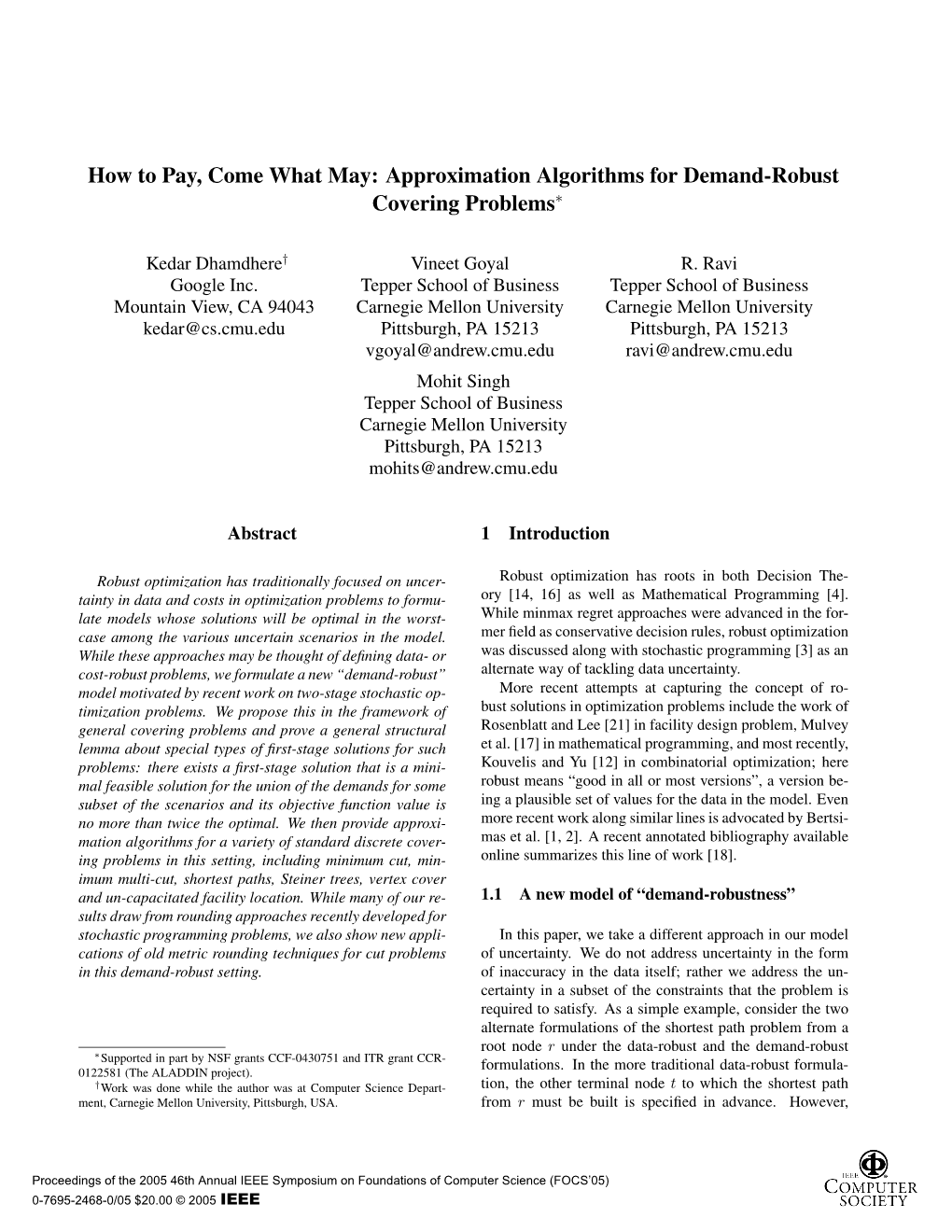 Approximation Algorithms for Demand-Robust Covering Problems∗