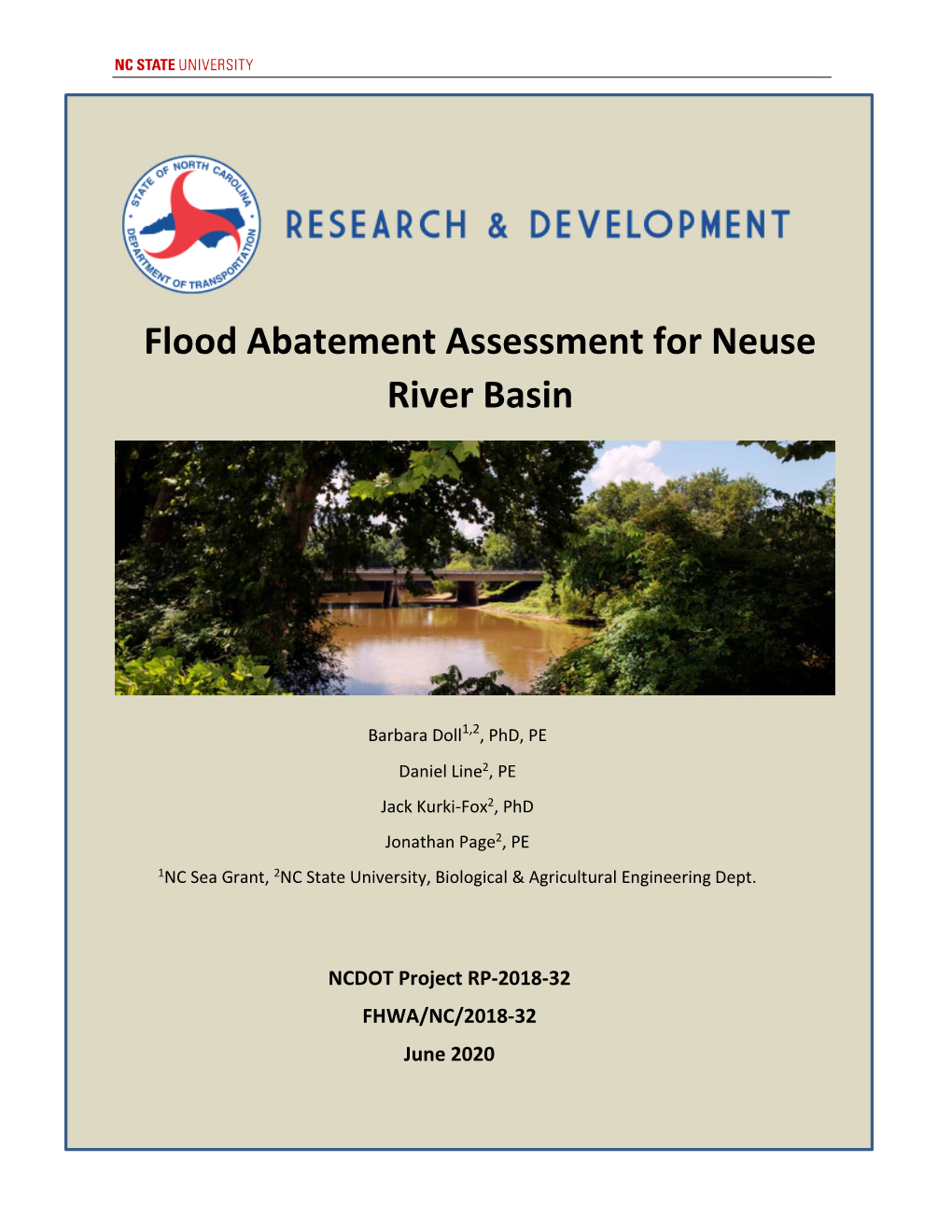 Flood Abatement Assessment for Neuse River Basin 6