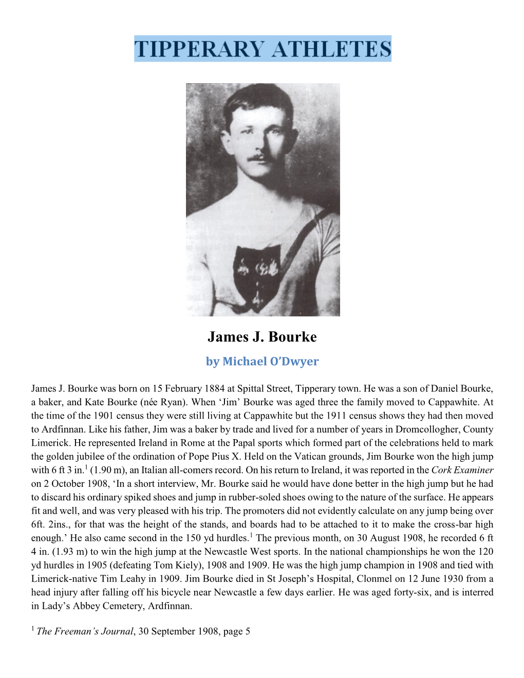 James J. Bourke by Michael O’Dwyer