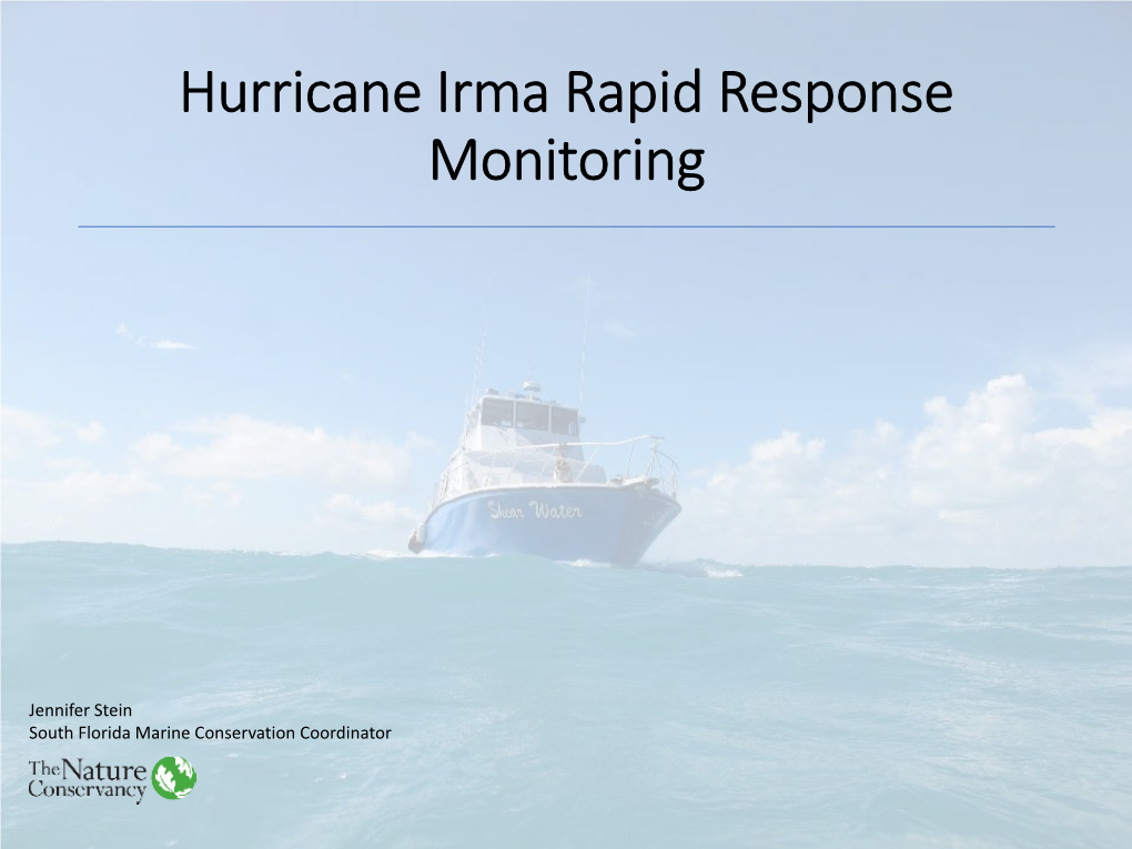 Hurricane Irma Rapid Response Monitoring