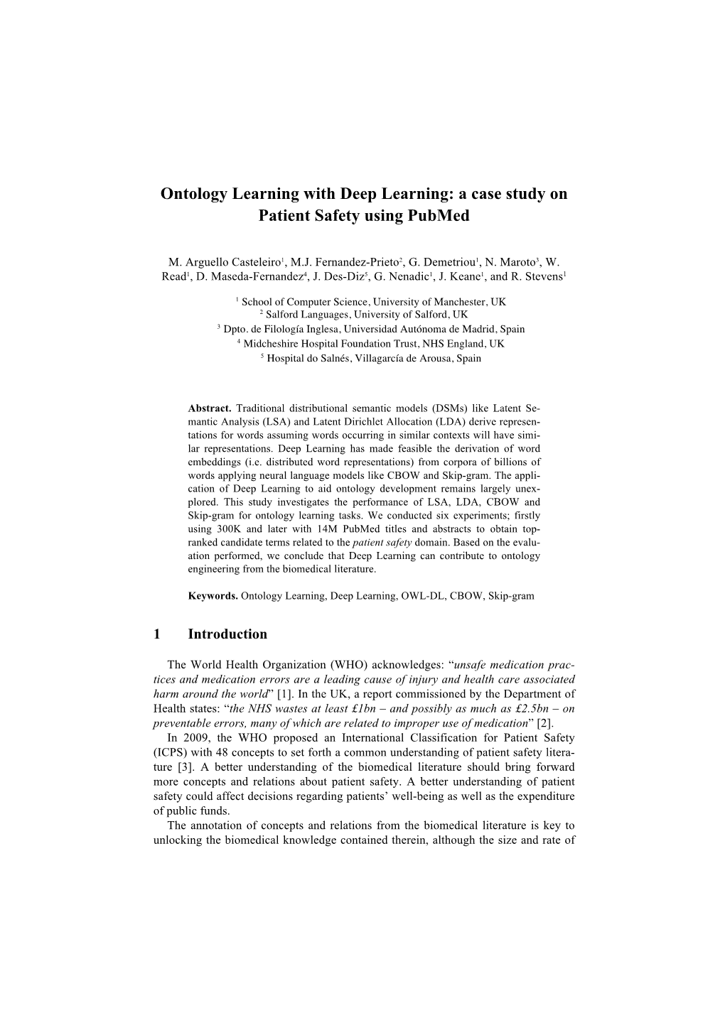 Ontology Learning with Deep Learning: a Case Study on Patient Safety Using Pubmed