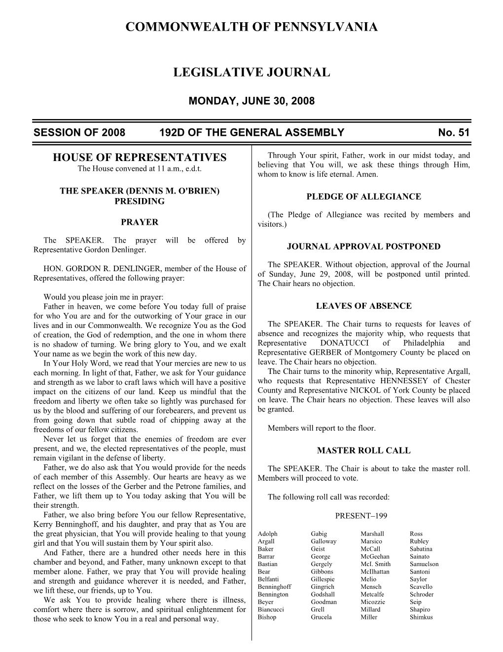 1686 LEGISLATIVE JOURNAL—HOUSE JUNE 30 Health Centers Located in Underserved Areas Or Who Assist Creighton Josephs Payne Taylor, J