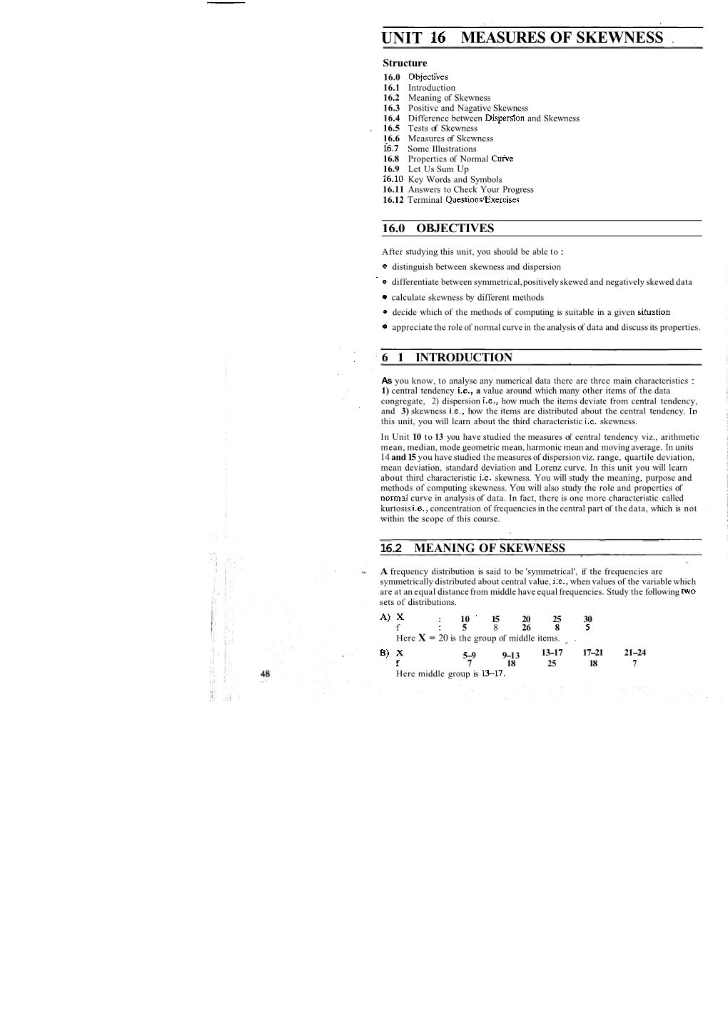 Measures of Skewness