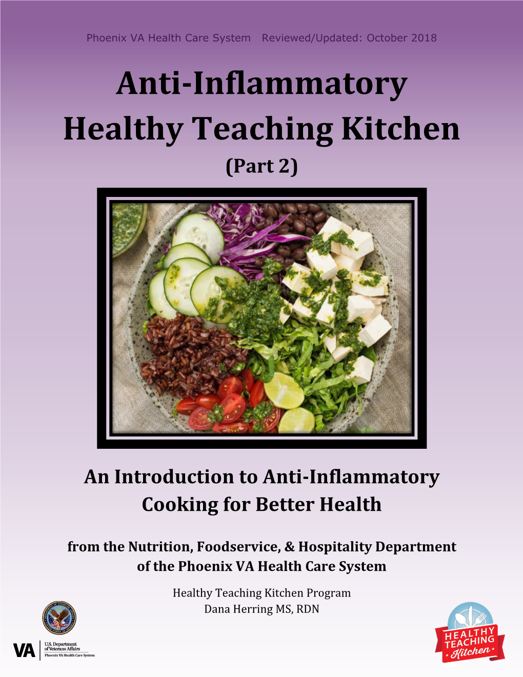 Anti-Inflammatory Healthy Teaching Kitchen (Part 2)