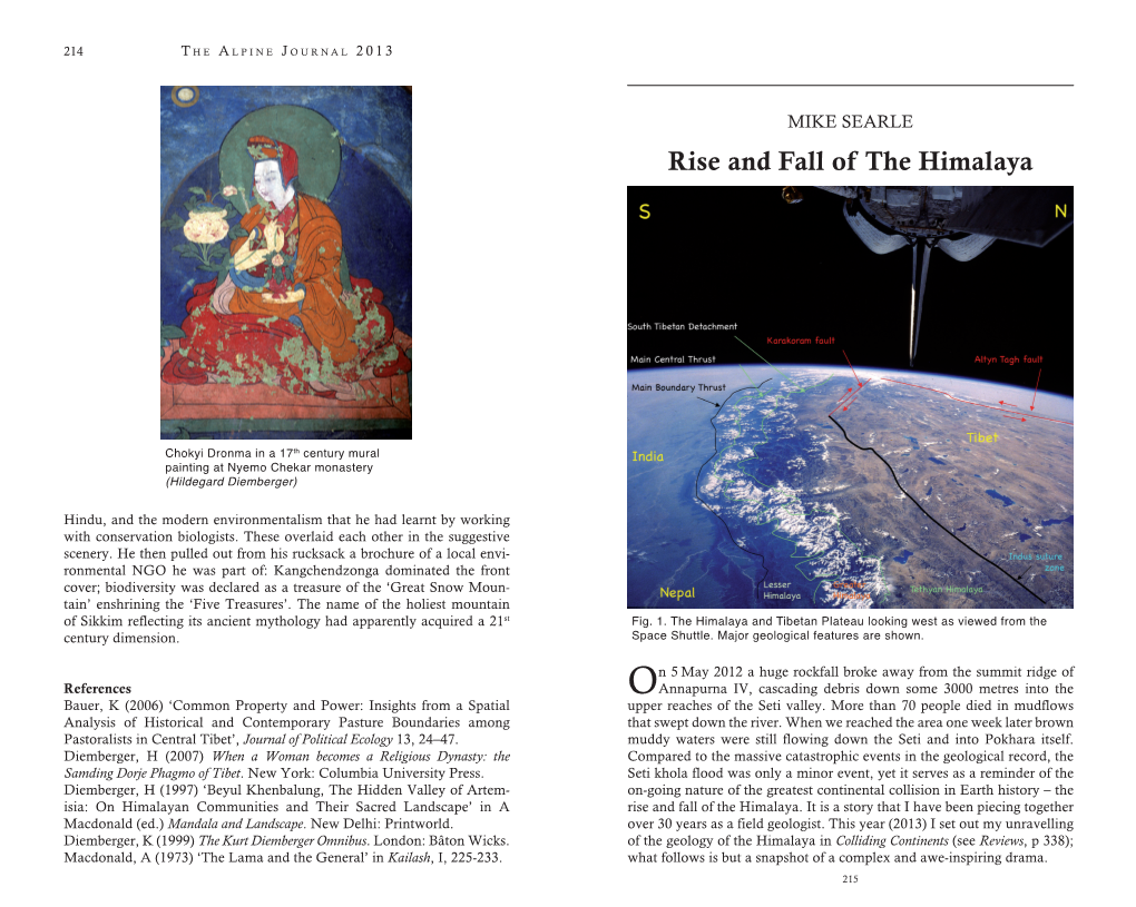 Rise and Fall of the Himalaya