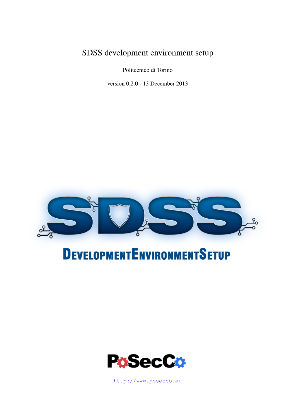 SDSS Development Environment Setup