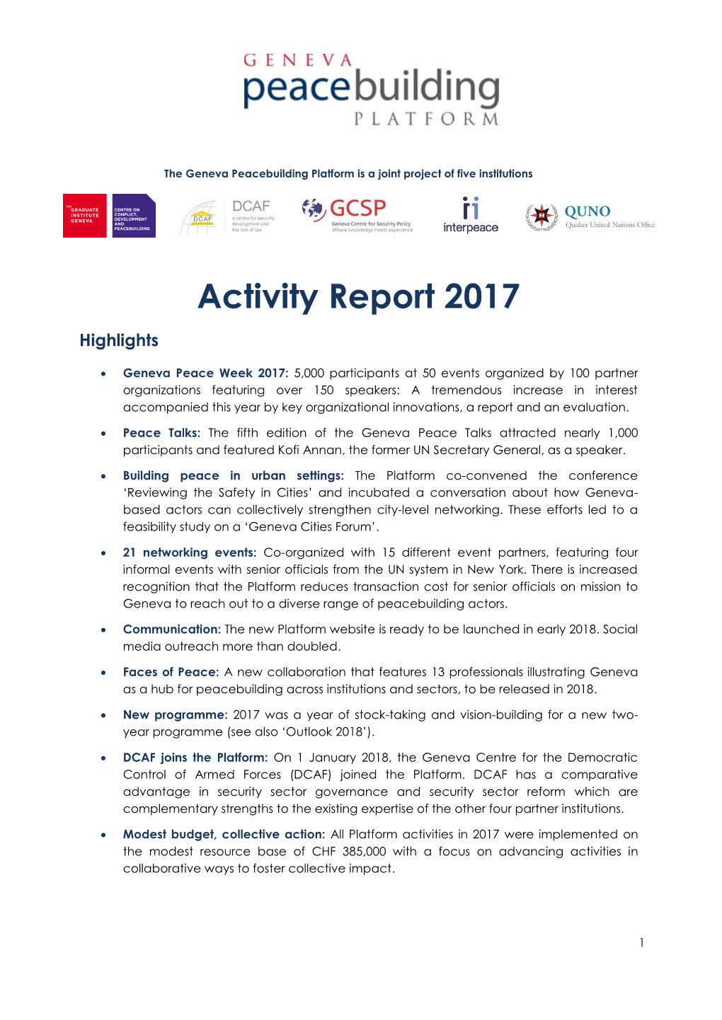 Activity Report 2017