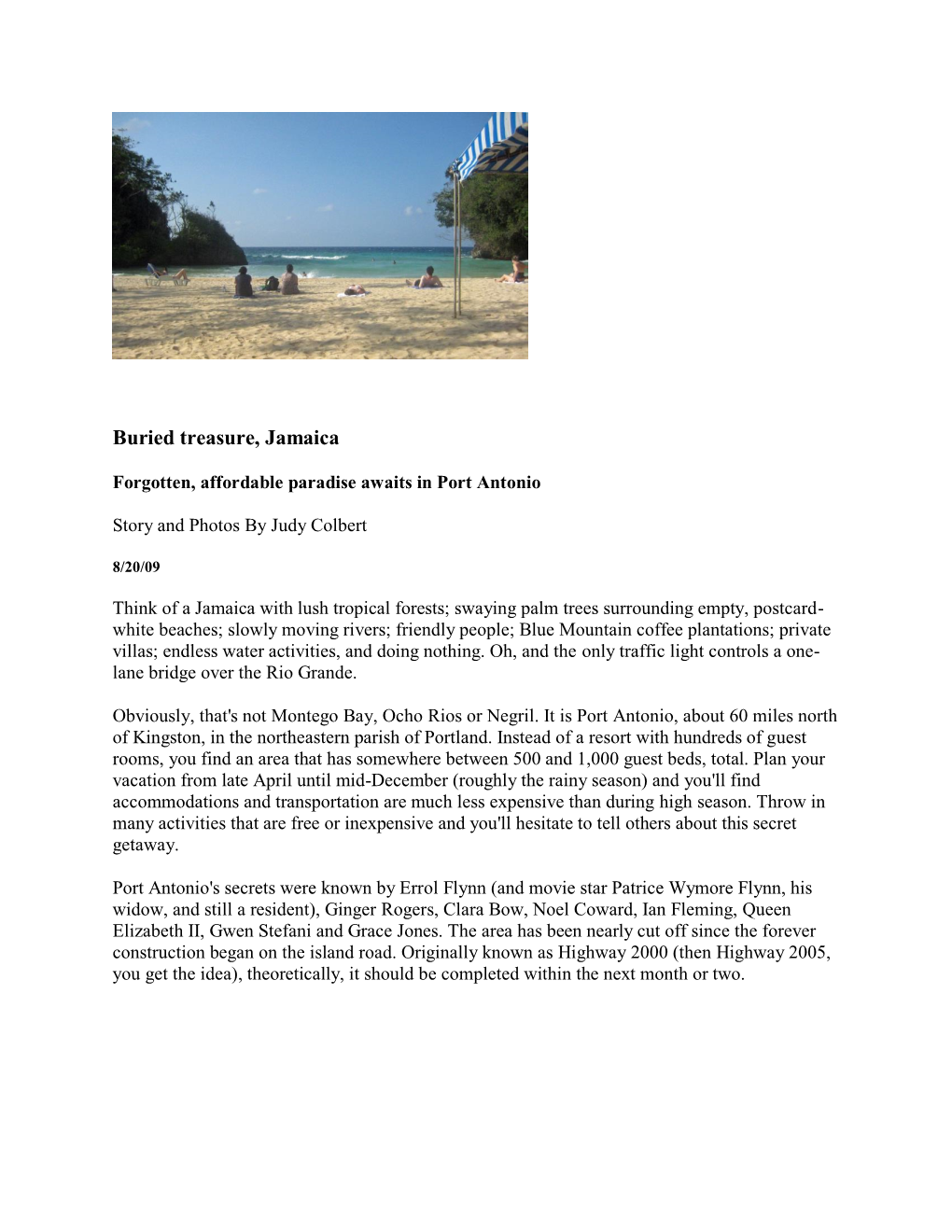 Buried Treasure Jamaica (Pdf)