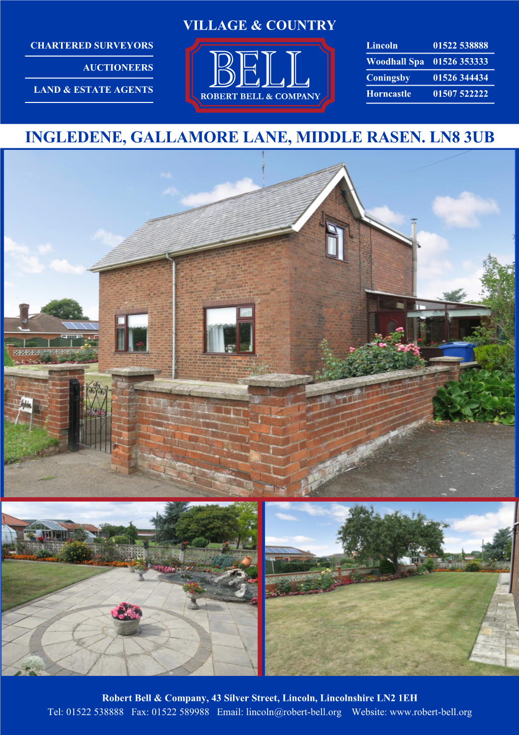 Ingledene, Gallamore Lane, Middle Rasen. Ln8 3Ub