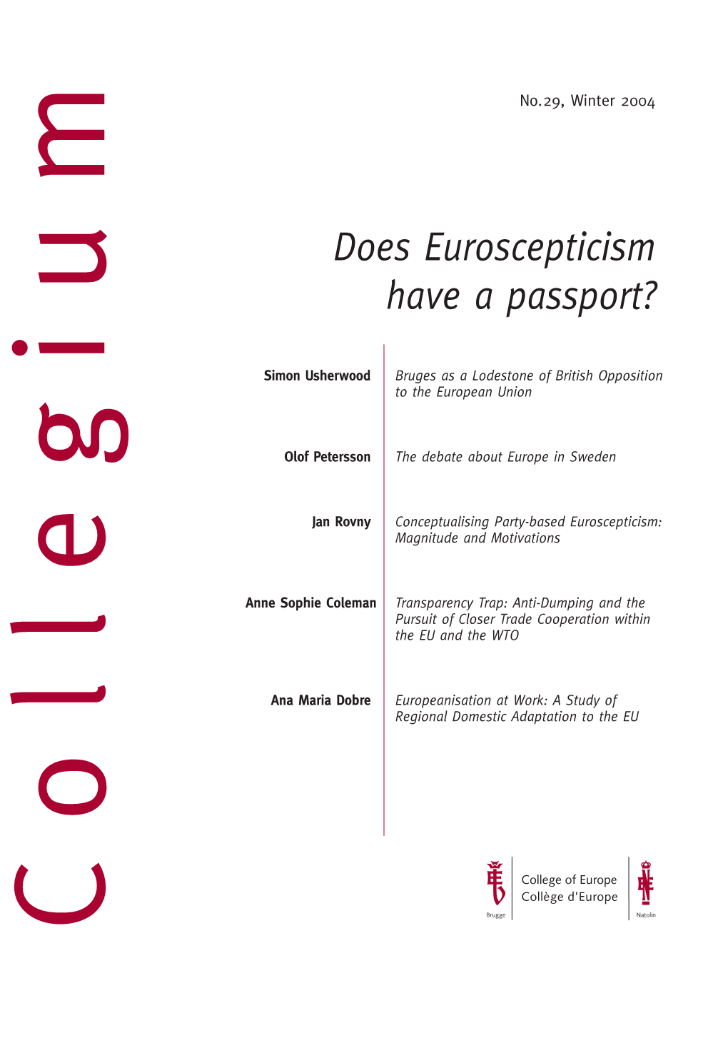 Does Euroscepticism Have a Passport?