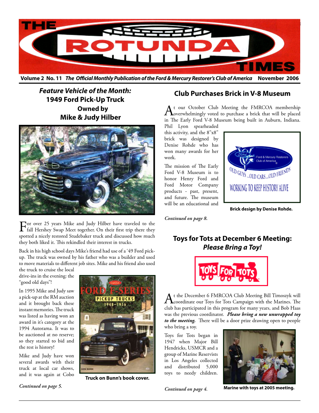 Feature Vehicle of the Month: 1949 Ford Pick-Up Truck Mike & Judy