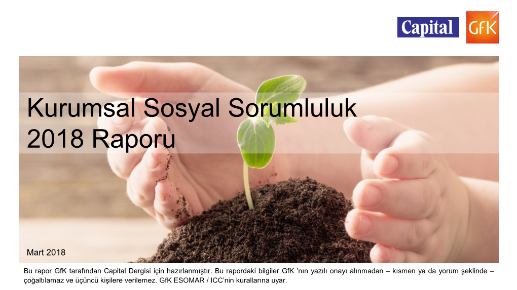 Kurumsal Sosyal Sorumluluk 2018 Raporu