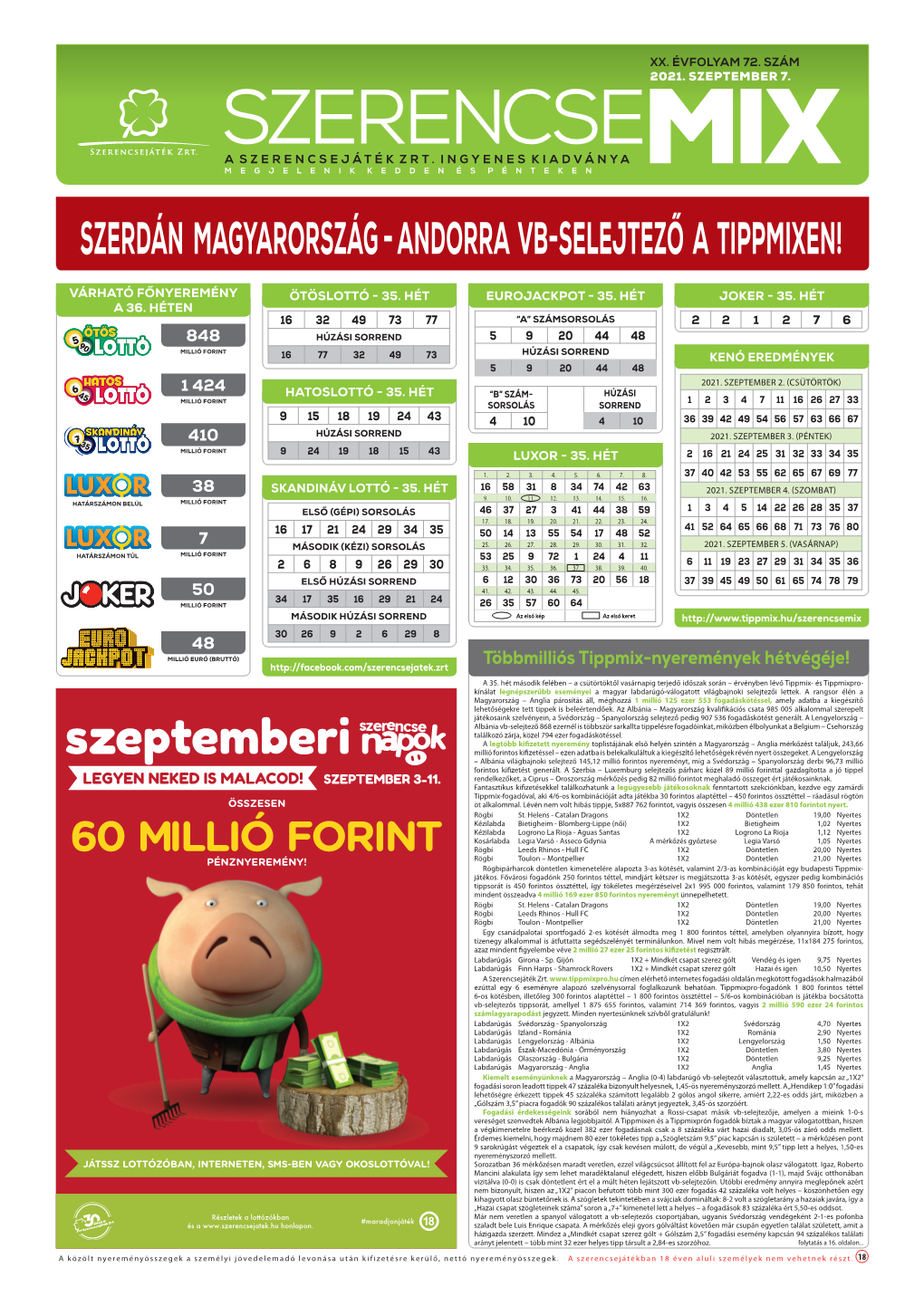 Szeptember 7. Kedd 20:30 13:50 Nyeremények Összdíjazás: 95000 EUR (42750, 20900, 12350, 8550, 4750, 3325, 2375) 1