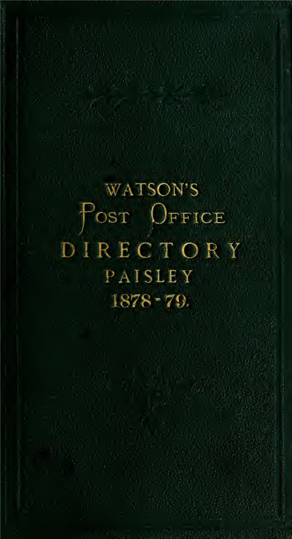 Watson's Directory for Paisley