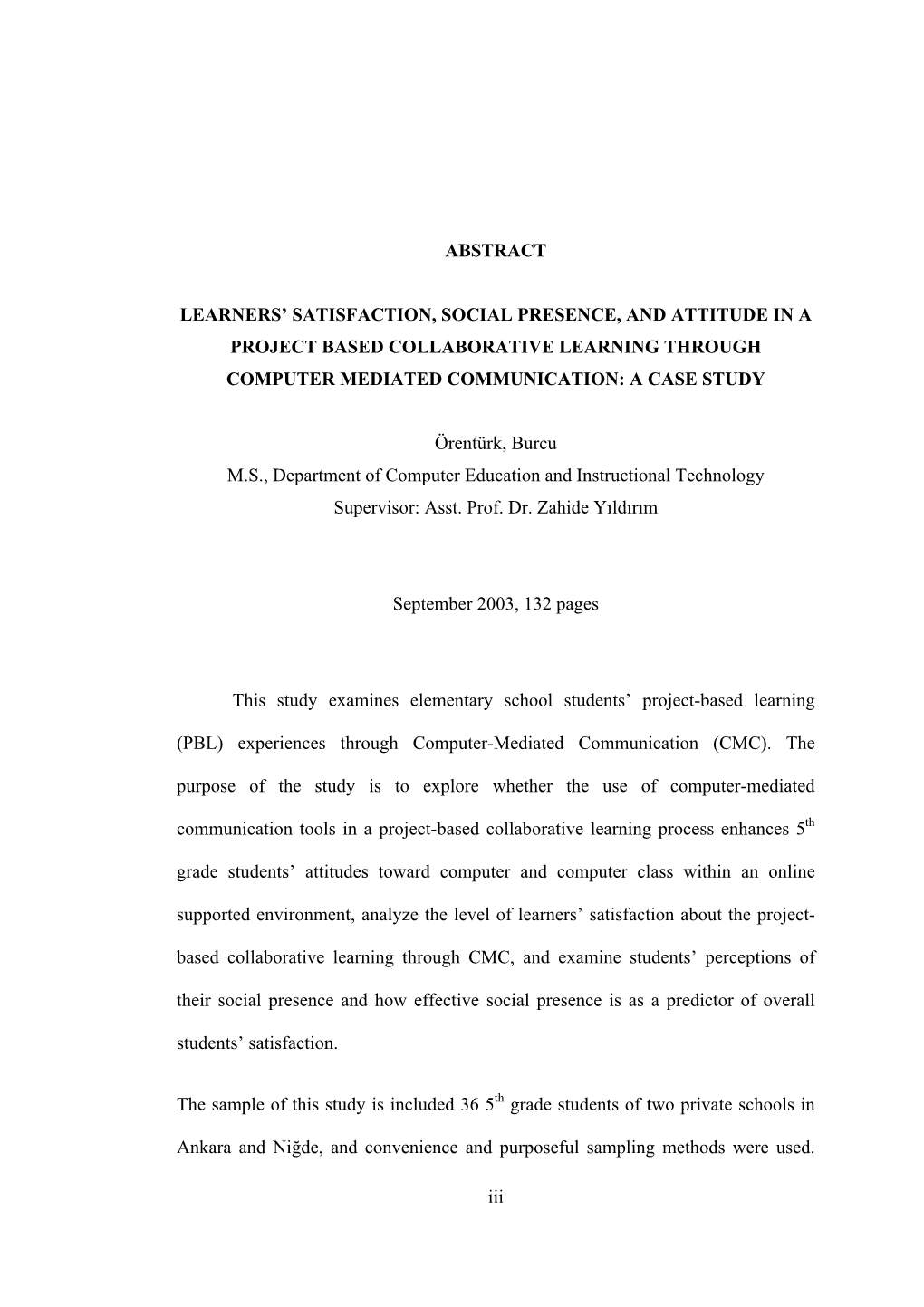 Abstract Learners' Satisfaction, Social