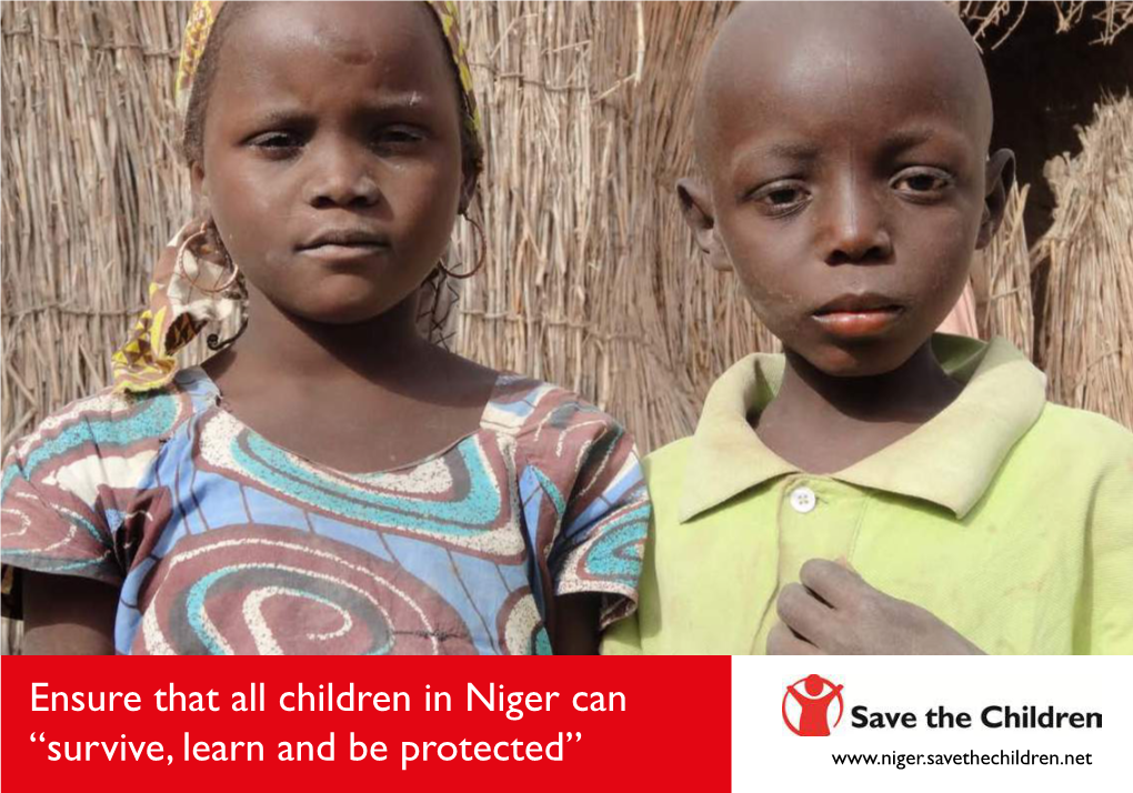 Ensure That All Children in Niger Can