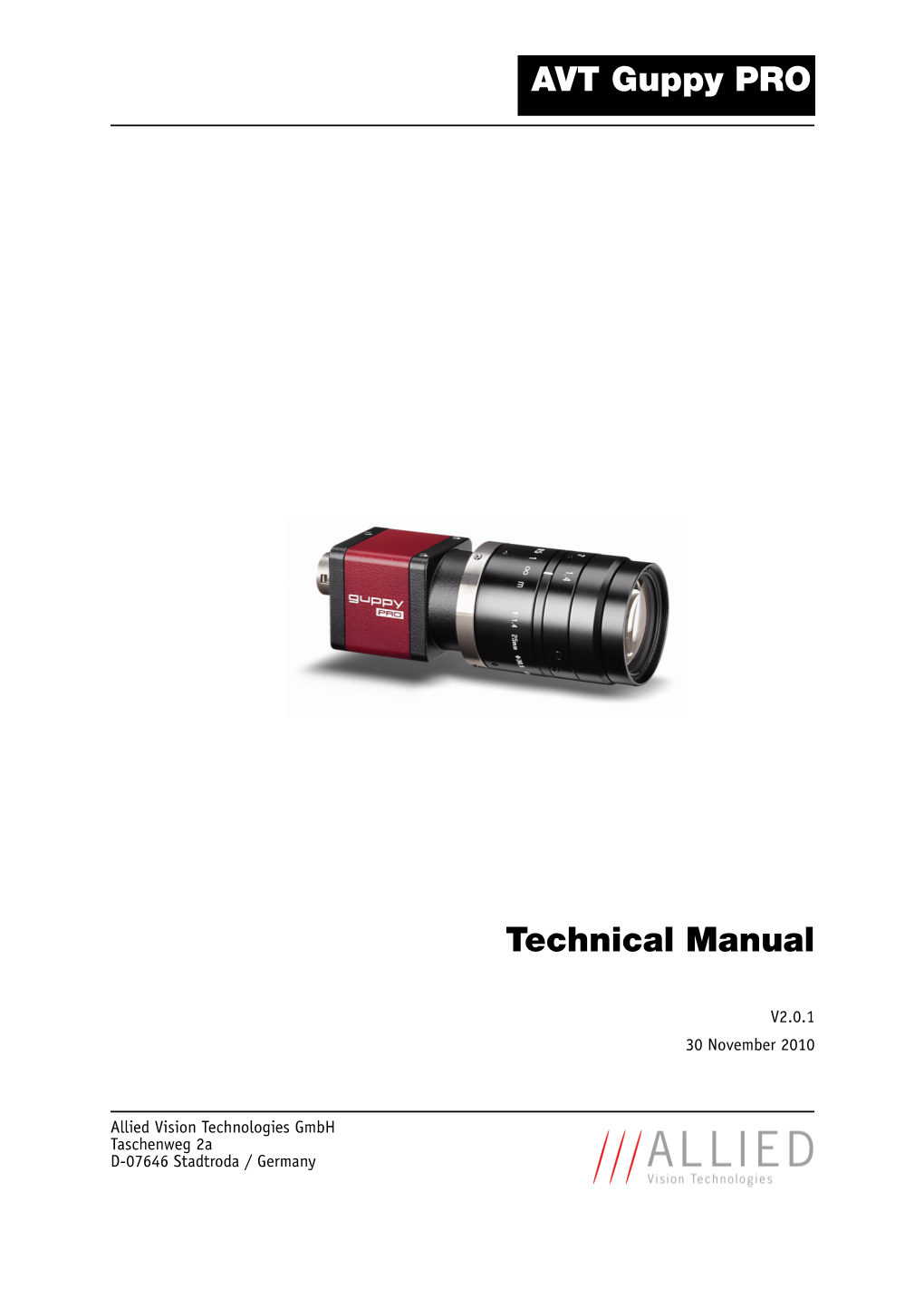 Technical Manual AVT Guppy