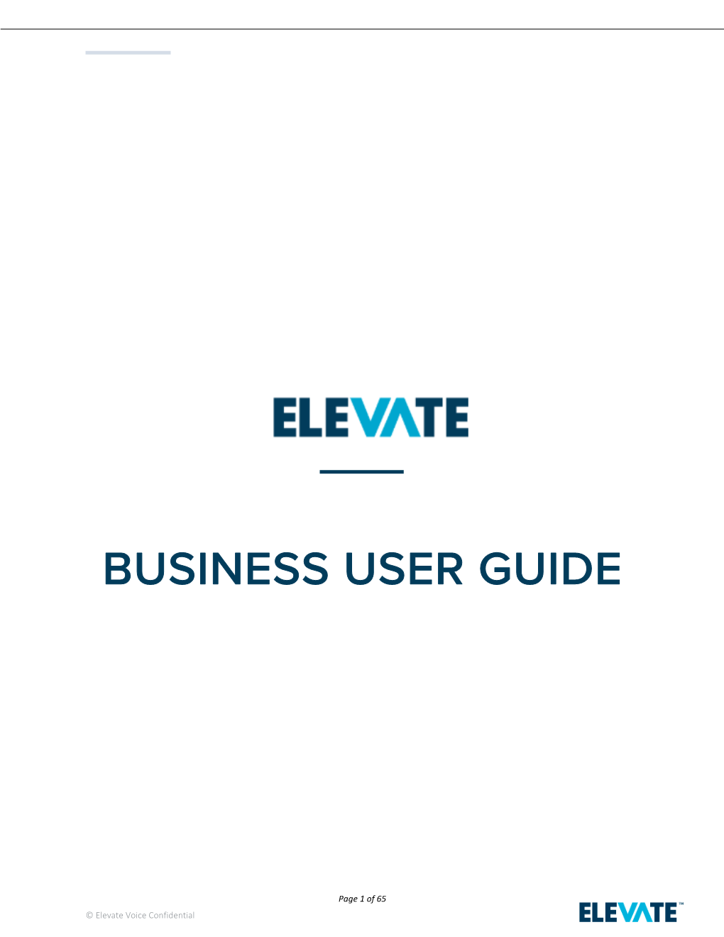 Elevate Business Phone User Guide