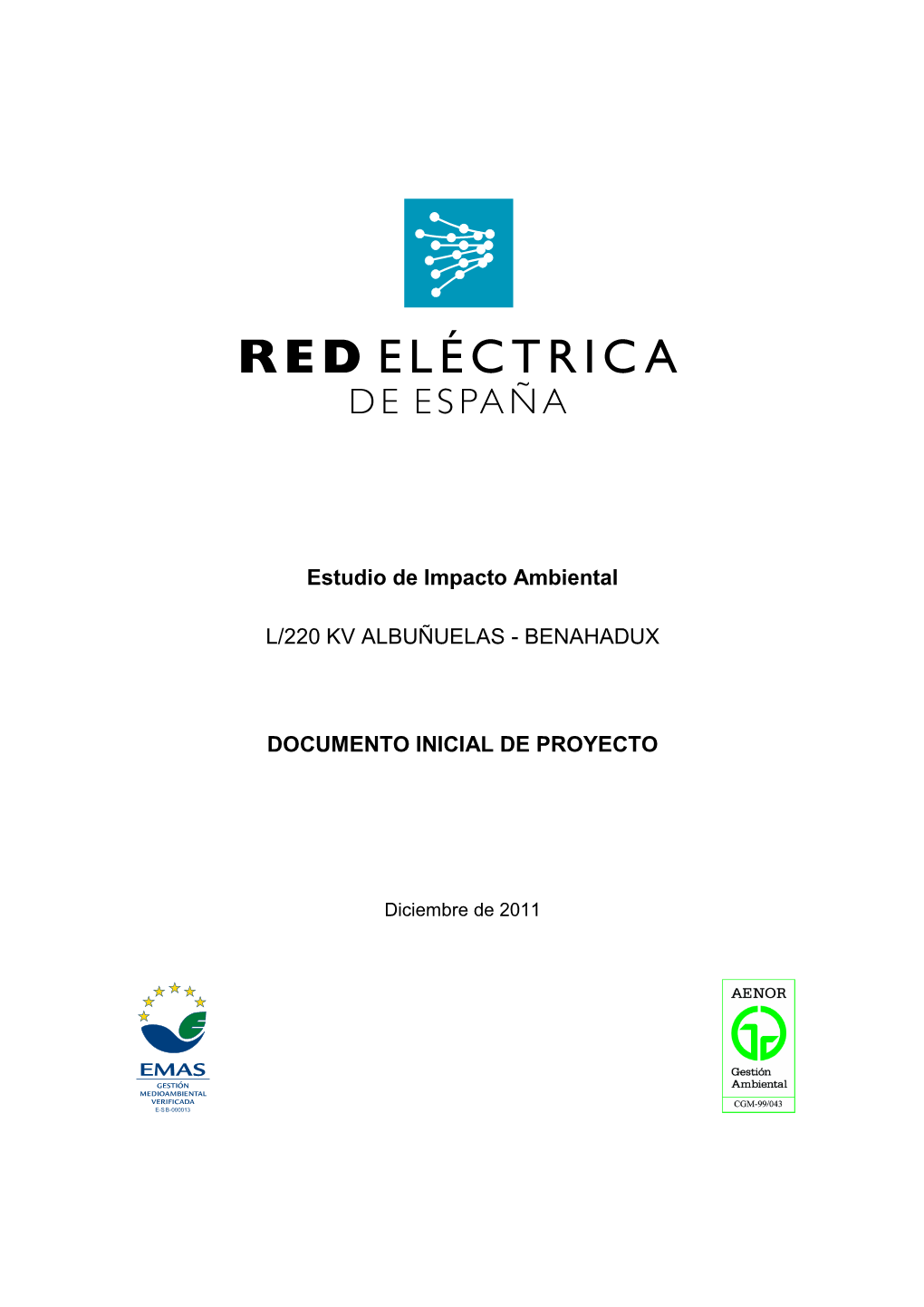 Estudio De Impacto Ambiental L/220 KV Albuñuelas