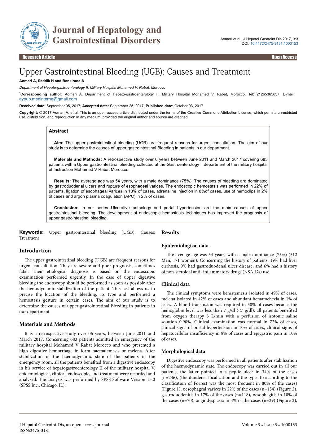 Upper Gastrointestinal Bleeding (UGB): Causes and Treatment