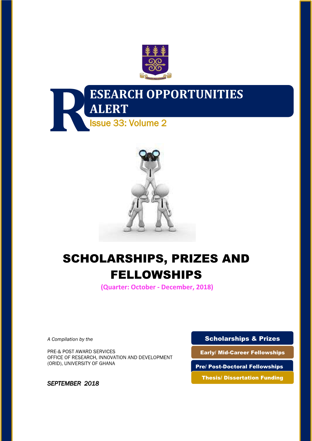 Prizes, Fellowships and Scholarships