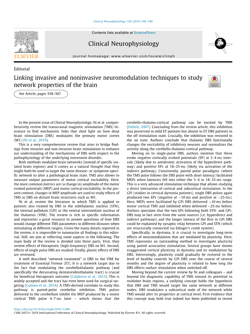 Linking Invasive and Noninvasive Neuromodulation Techniques to Study Network Properties of the Brain