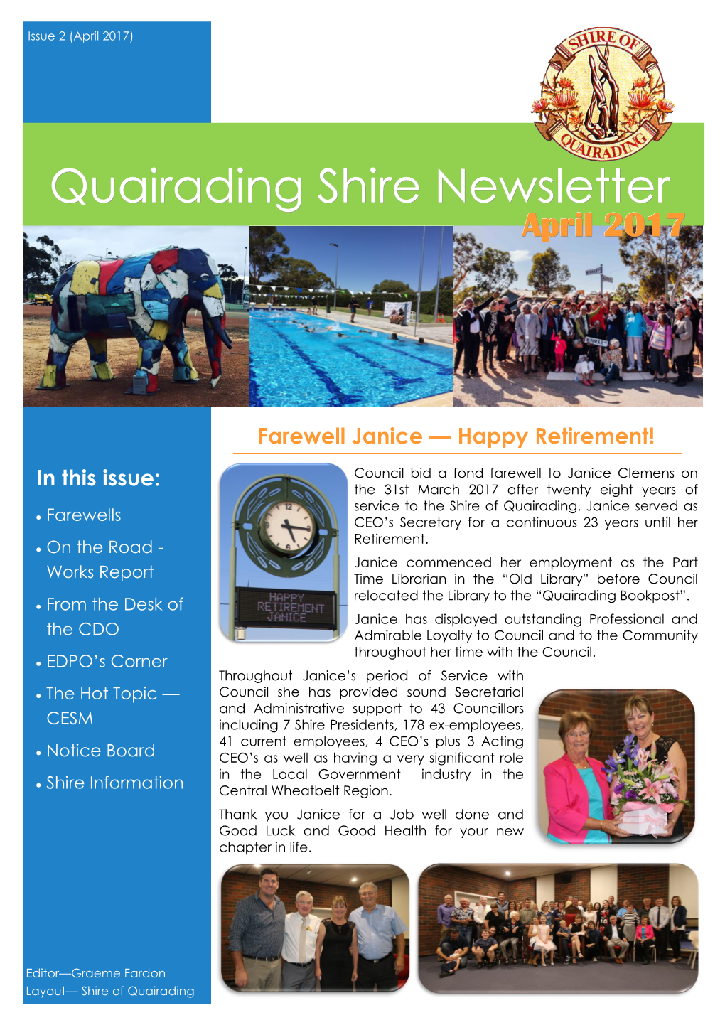 Quairading Shire Newsletter April 2017