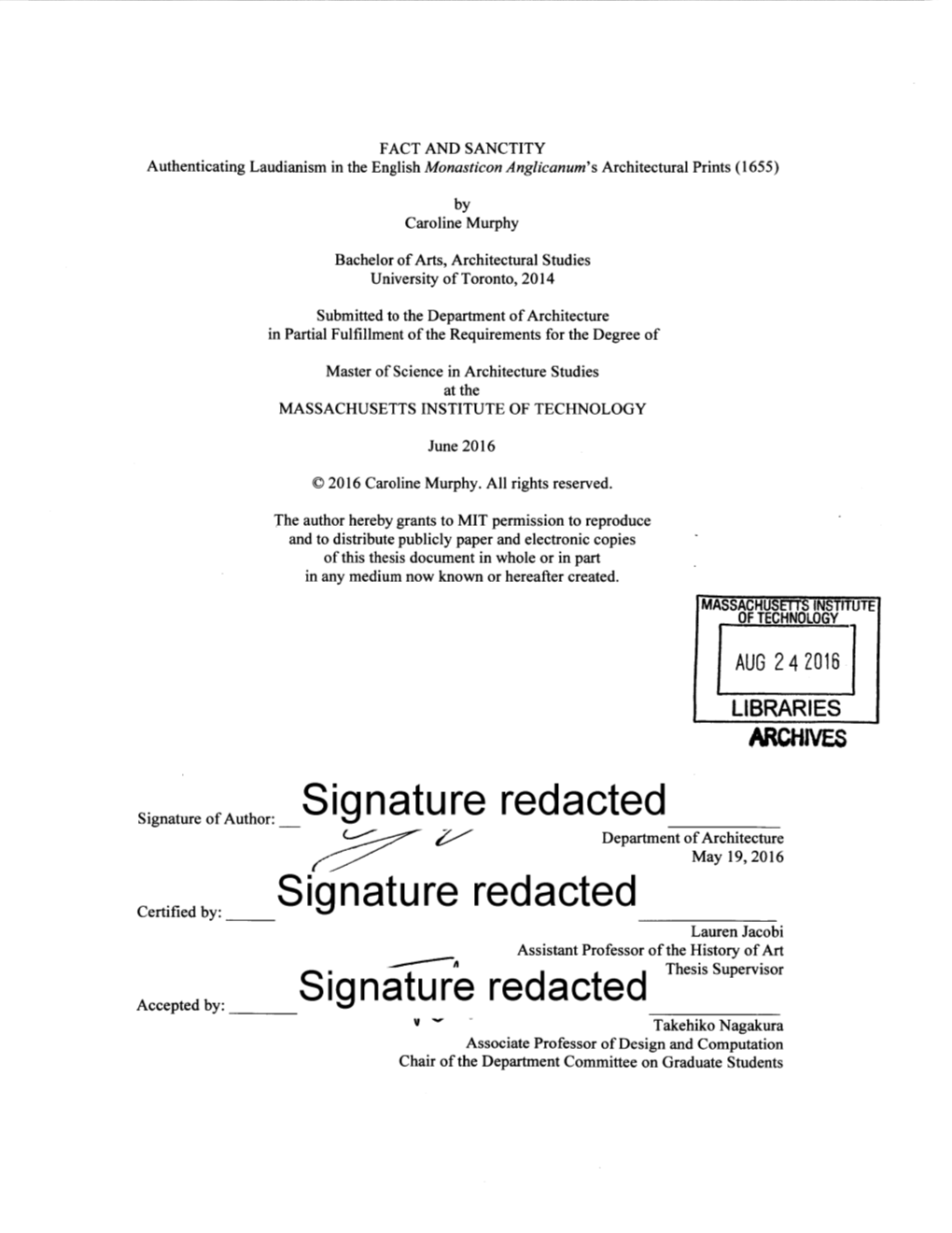 Signature Redacted Signature Redacted __