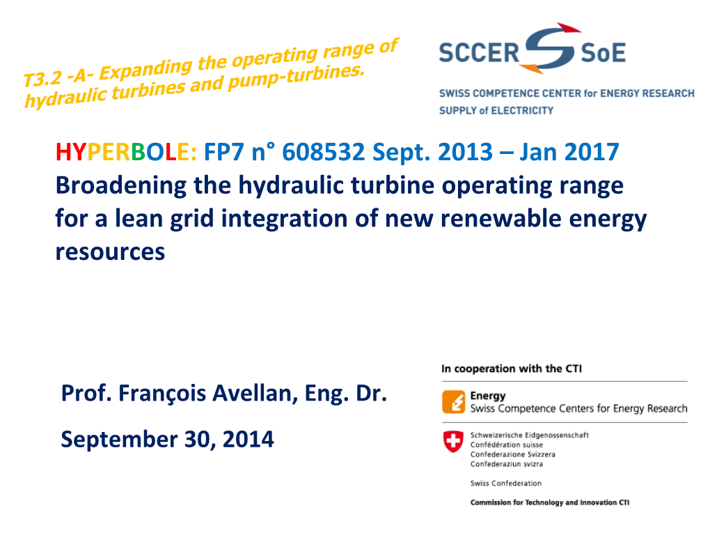 Hydraulic Turbines  Extended Turbine Operating Range