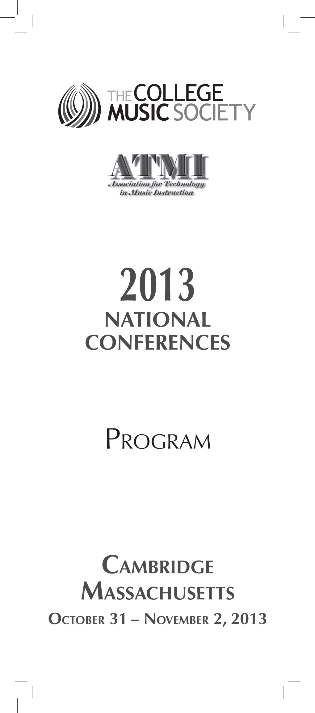 2013 National Conferences