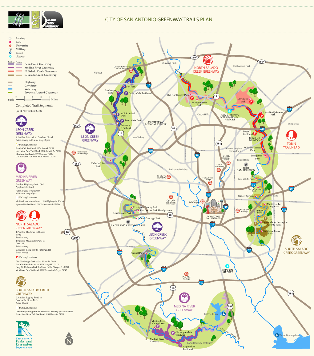 Overview of San Antonio Greenway Trails