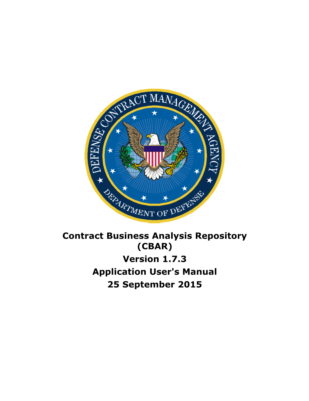 Contract Business Analysis Repository (CBAR)