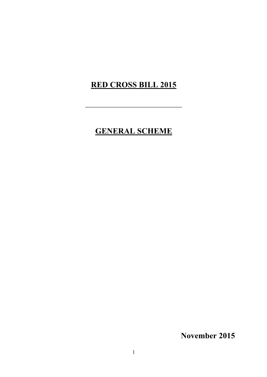 Red Cross Bill 2015