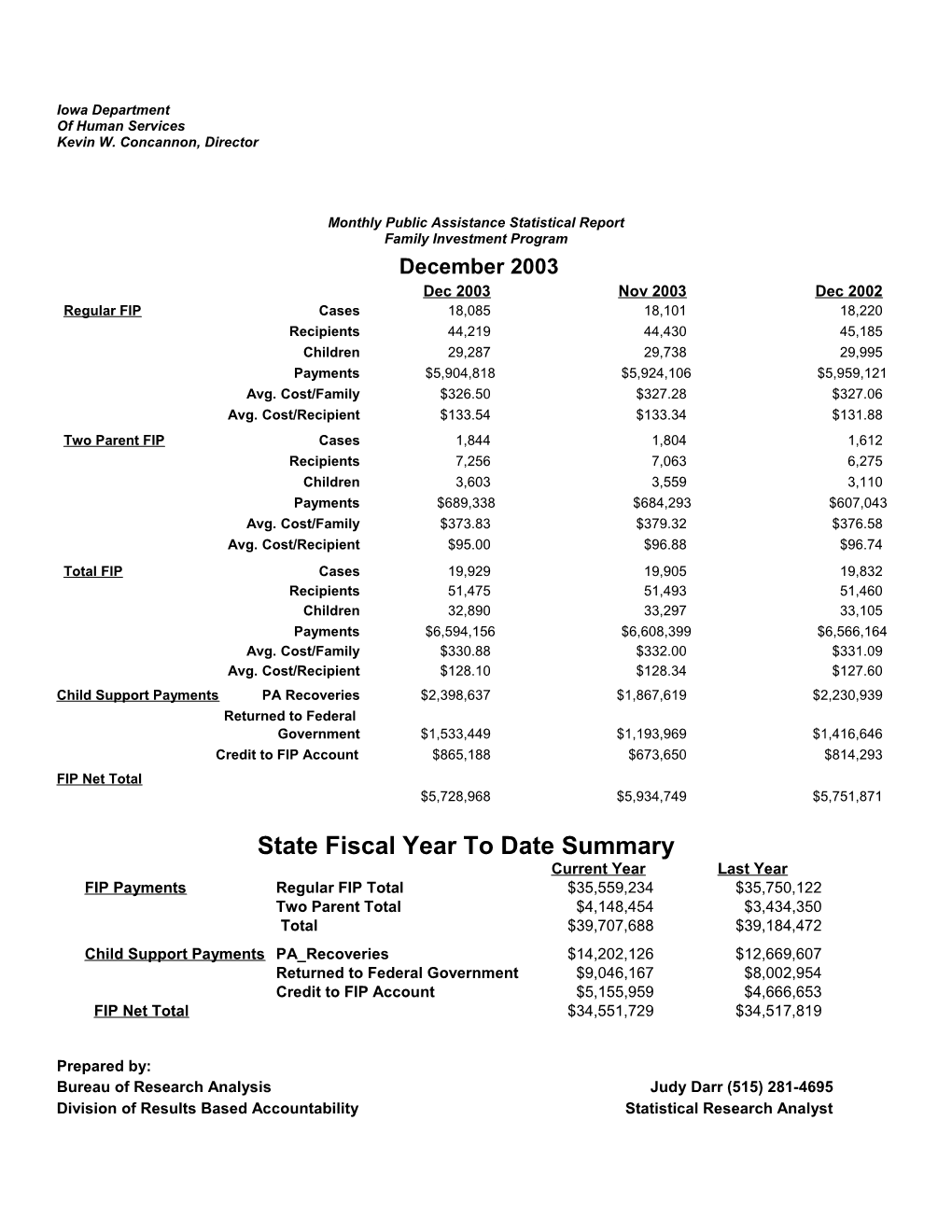 Monthly Public Assistance Statistical Report s1