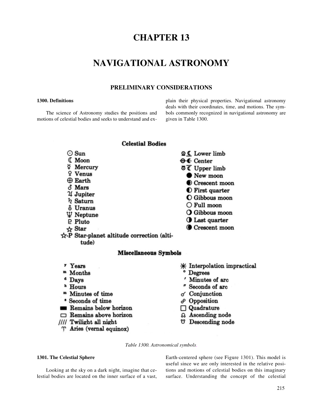 Chapter 13 Navigational Astronomy