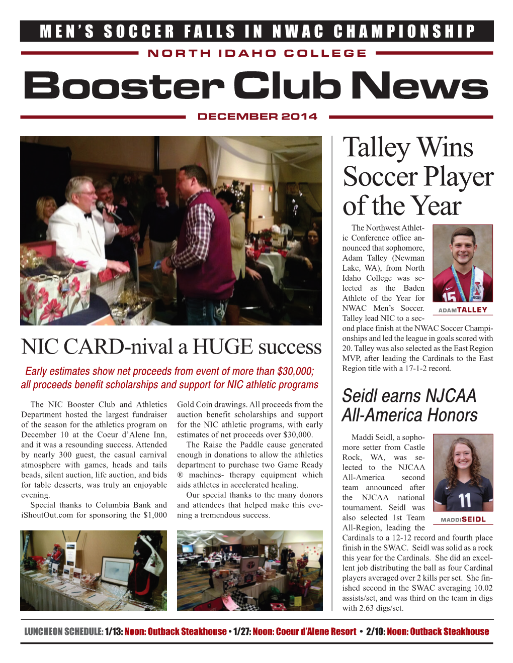 Booster Club News