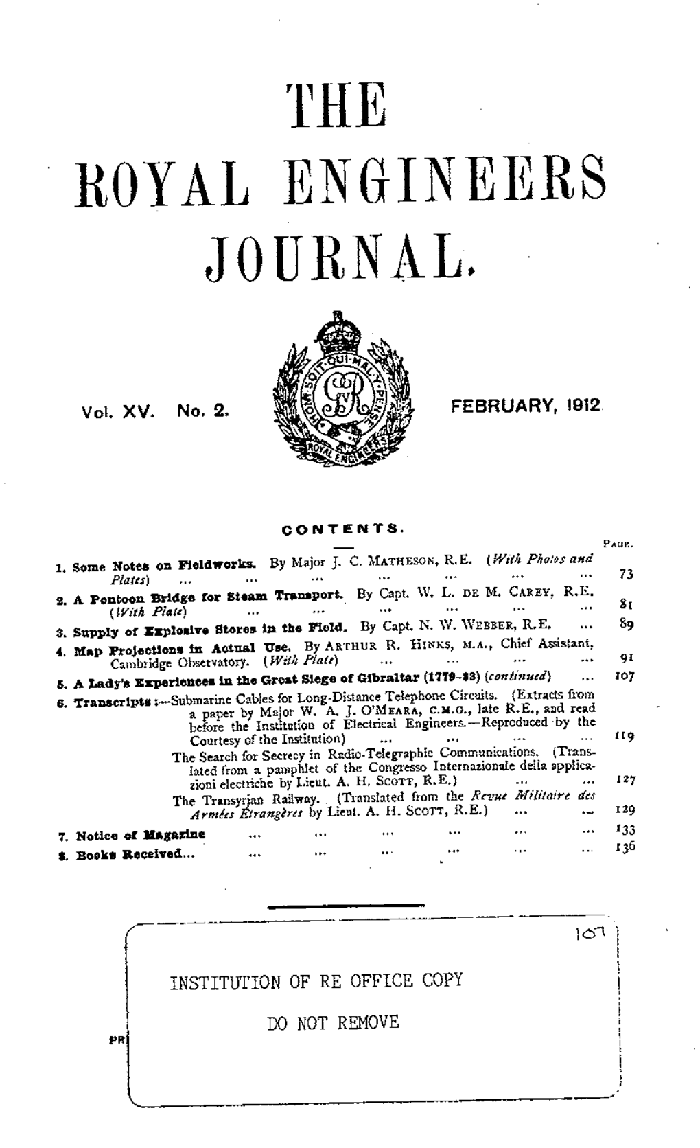 The Royal Engineers Journal