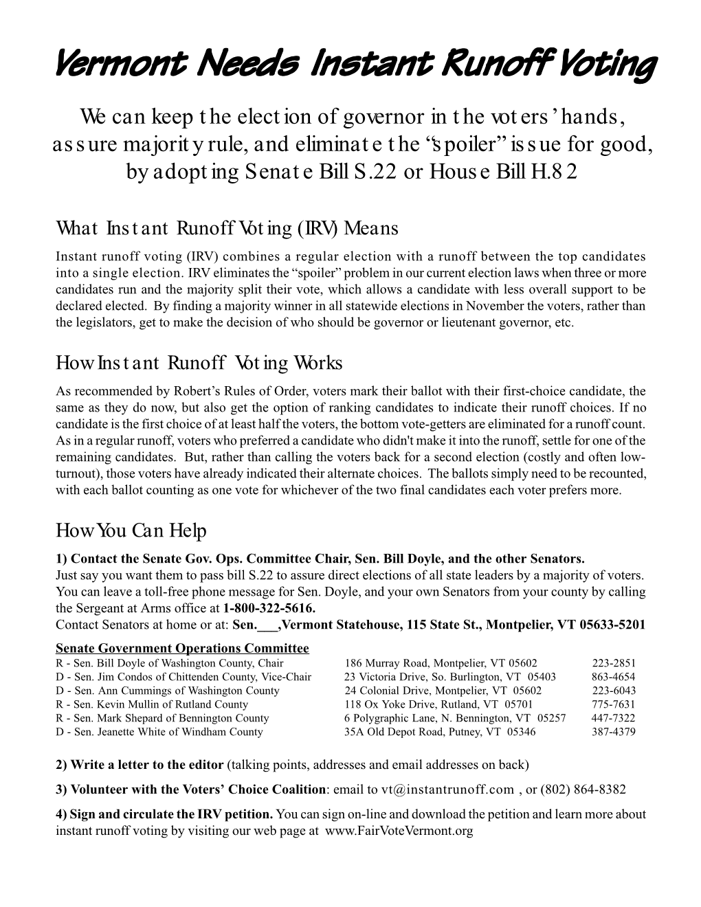 How Instant Runoff Voting Works