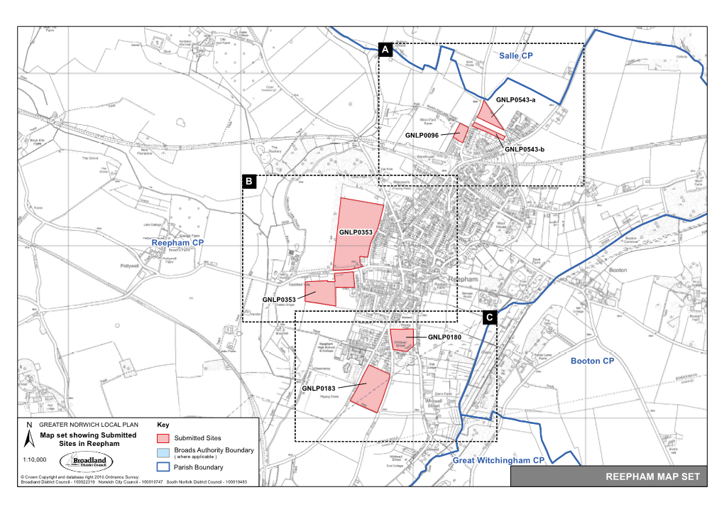 A B Reepham Map Set C