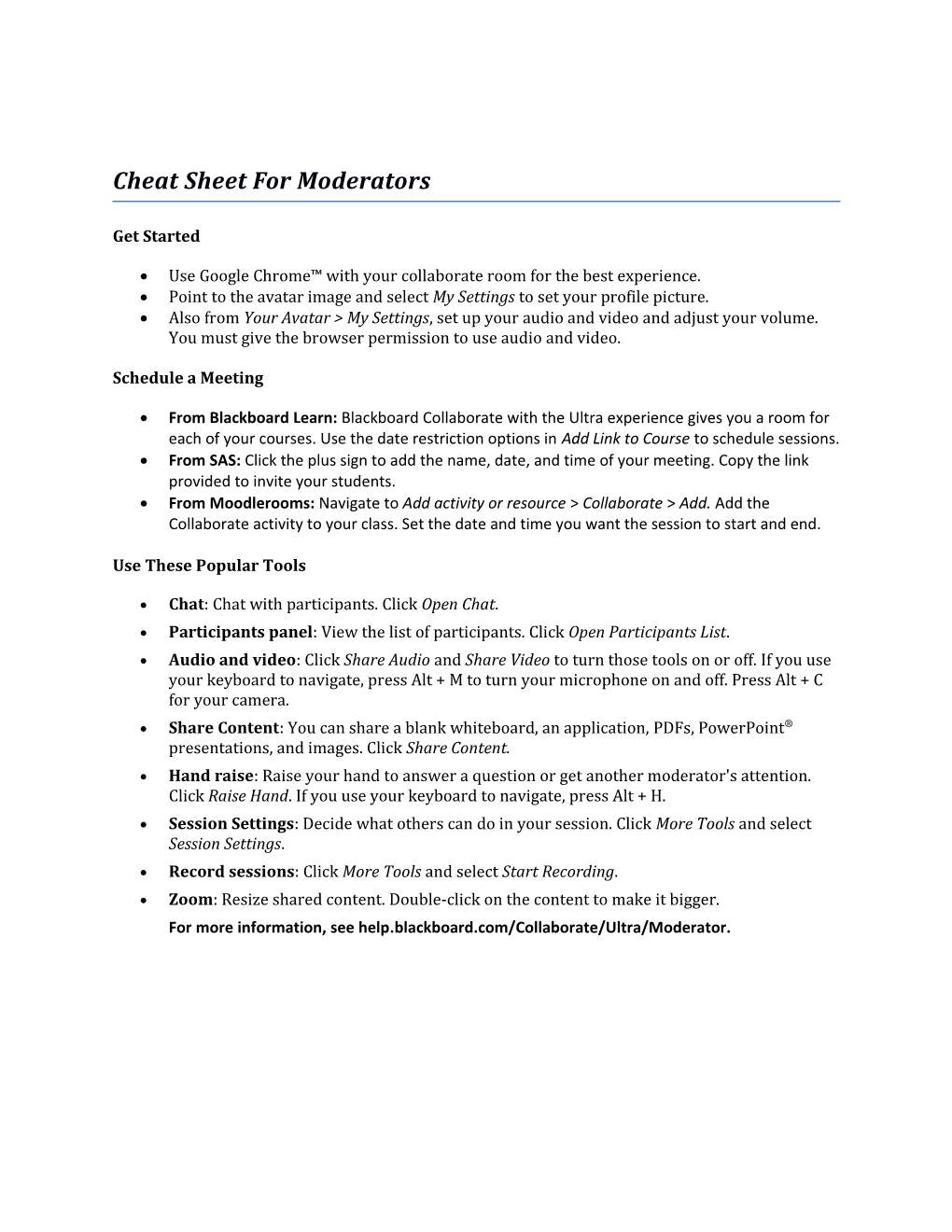 Cheat Sheet for Moderators s1