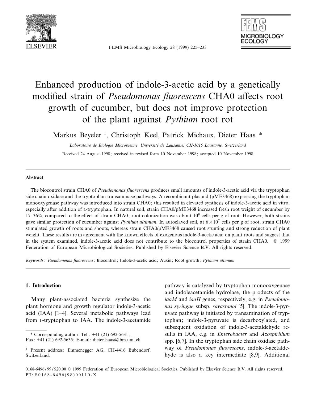 Enhanced Production of Indole-3-Acetic Acid by A