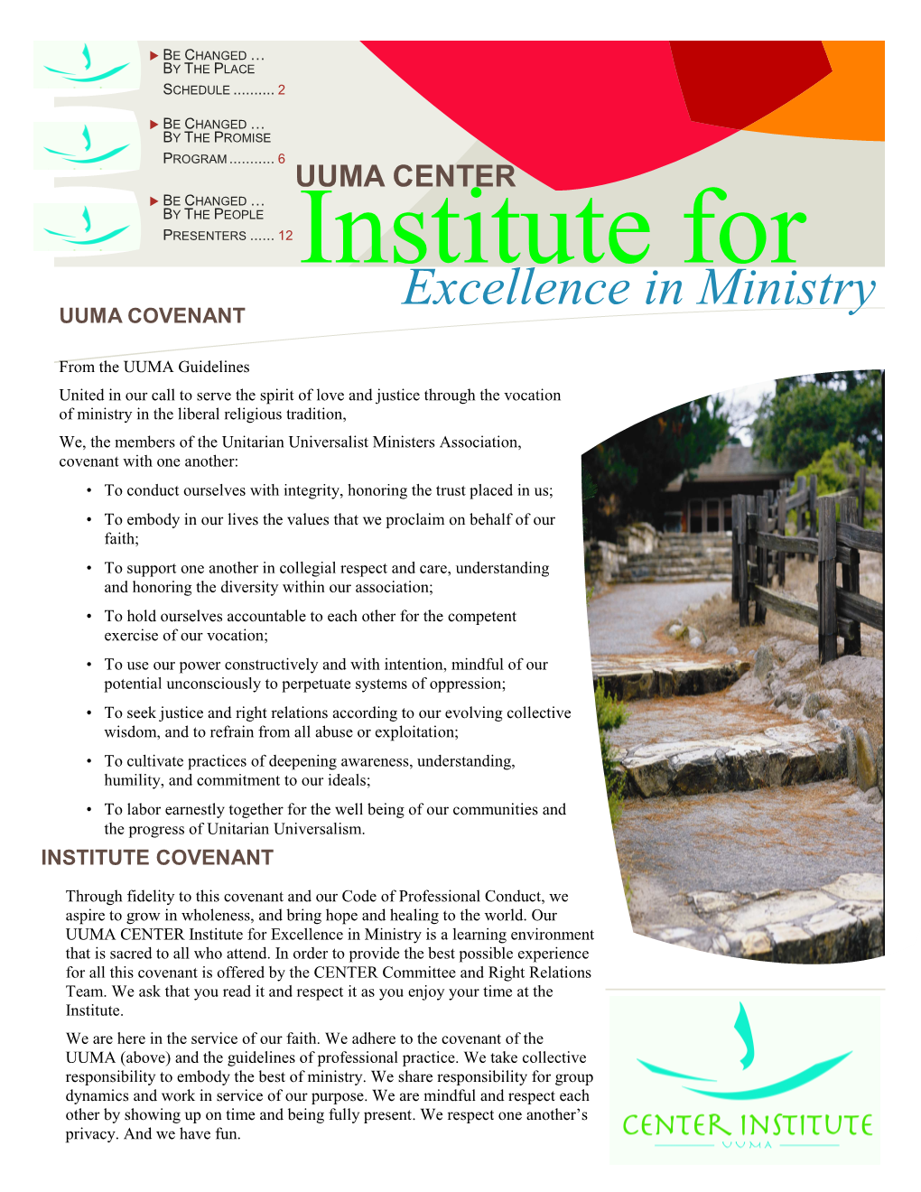 Institute 2011: Onsite Packet